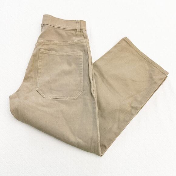 & Other Stories Khaki Cargo Wide Leg Denim Jeans Pants Size 4 - Picture 10 of 10